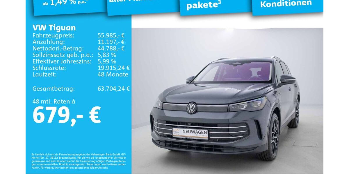 VW Tiguan 5.000 km 55.985 &euro; Berlin 13088