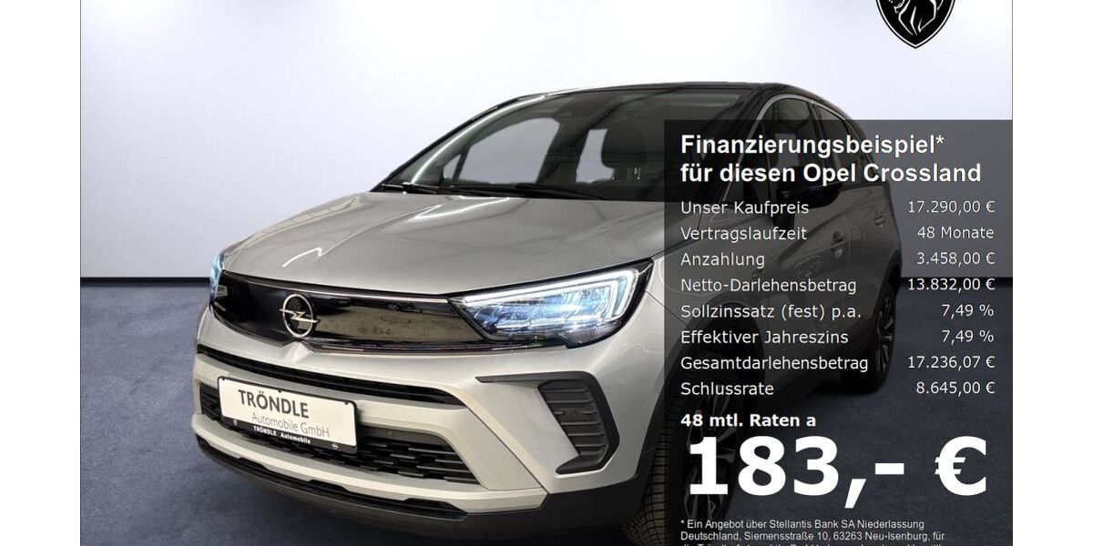 Opel Crossland (X) 37.650 km 17.290 &euro; Lörrach 79541