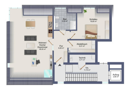 Wohnung Emsbüren - 3 Zimmer, 81 m&sup2;, 811&euro; | Angebot:24427742