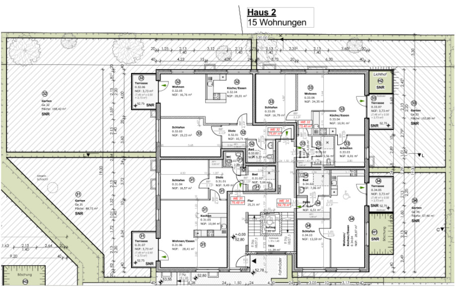 Etagenwohnung Petershagen/Eggersdorf Petershagen - 3 Zimmer, 73 m&sup2;, 309.000&euro; | Angebot:26092609