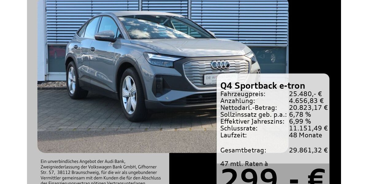 Audi Q4 e-tron 43.985 km 23.370 &euro; Buergstadt 63927