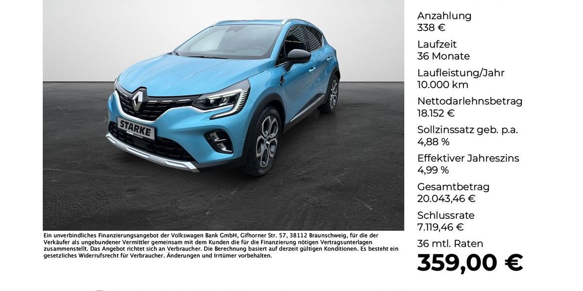 Renault Captur 35.746 km 17.790 &euro; Georgsmarienhütte (Osnabrück) 49124