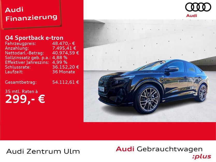 Audi Q4 e-tron 3.571 km 48.470 € Ulm 89073