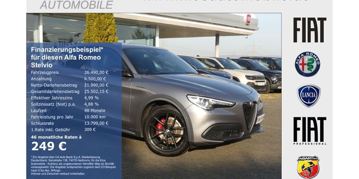 Alfa Romeo Stelvio 77.062 km 26.490 &euro; Koblenz 56072