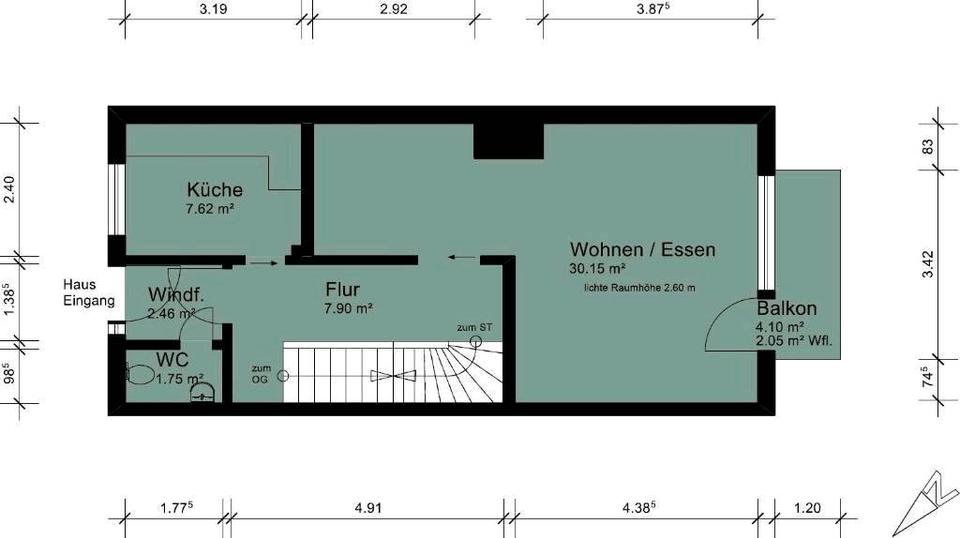 Reihenhaus Stuhr - 5 Zimmer, 150 m&sup2;, 1.300&euro; | Angebot:26030716