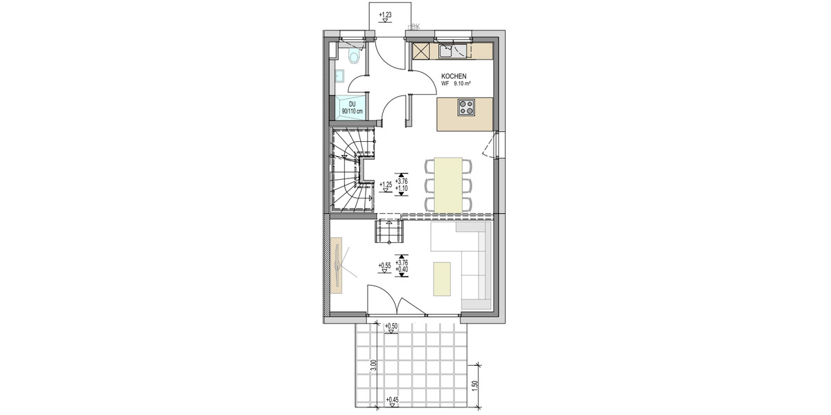 Reihenmittelhaus Bad Säckingen - 5 Zimmer, 150 m&sup2;, 2.300&euro; | Angebot:20965331