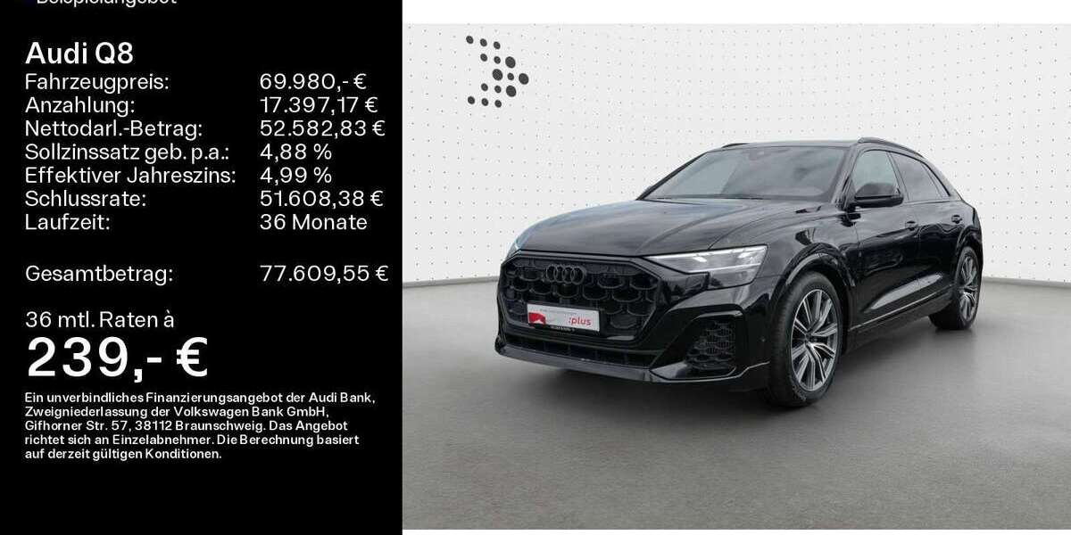 Audi Q8 28.650 km 69.980 € Ebern 96106