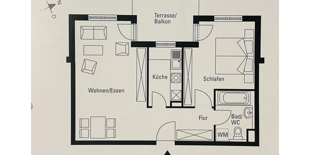 Etagenwohnung Stockach - 2 Zimmer, 56 m&sup2;, 196.000&euro; | Angebot:25420838