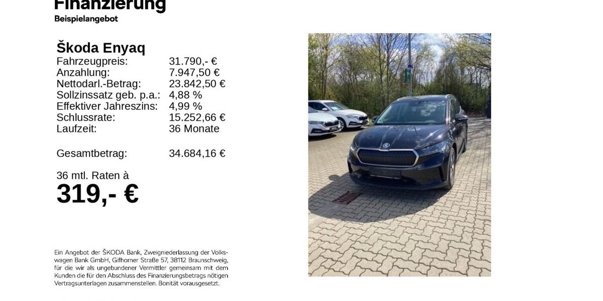 Skoda Enyaq 84.217 km 31.490 &euro; Hildesheim 31137