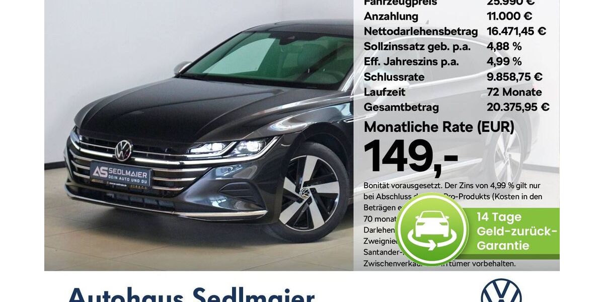 VW Arteon 89.999 km 25.990 &euro; Eching i. Ndb. 84174