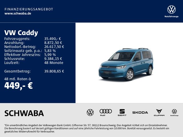 VW Caddy 11.800 km 35.490 &euro; Gersthofen 86368