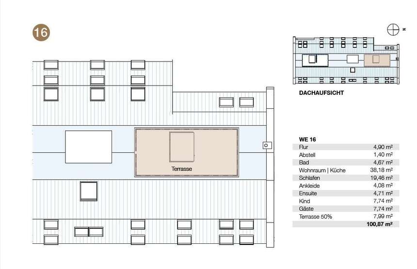 4-Raum Wohnung mit Dachterrasse- Bezugsfertig ab III. Quartal 2025 4 zimmer
