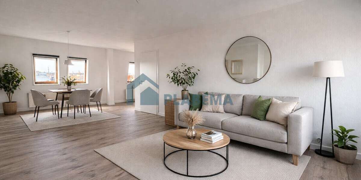 Etagenwohnung Schwerin Schelfstadt - 2 Zimmer, 60 m&sup2;, 1.050&euro; | Angebot:26441988