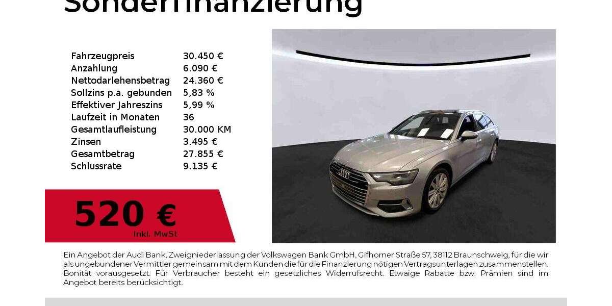 Audi A6 52.300 km 30.450 &euro; Nürnberg 90441