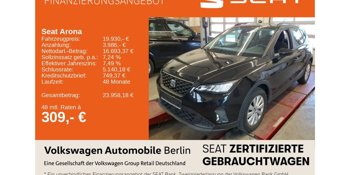 Seat Arona 27.140 km 19.930 &euro; Berlin 13089
