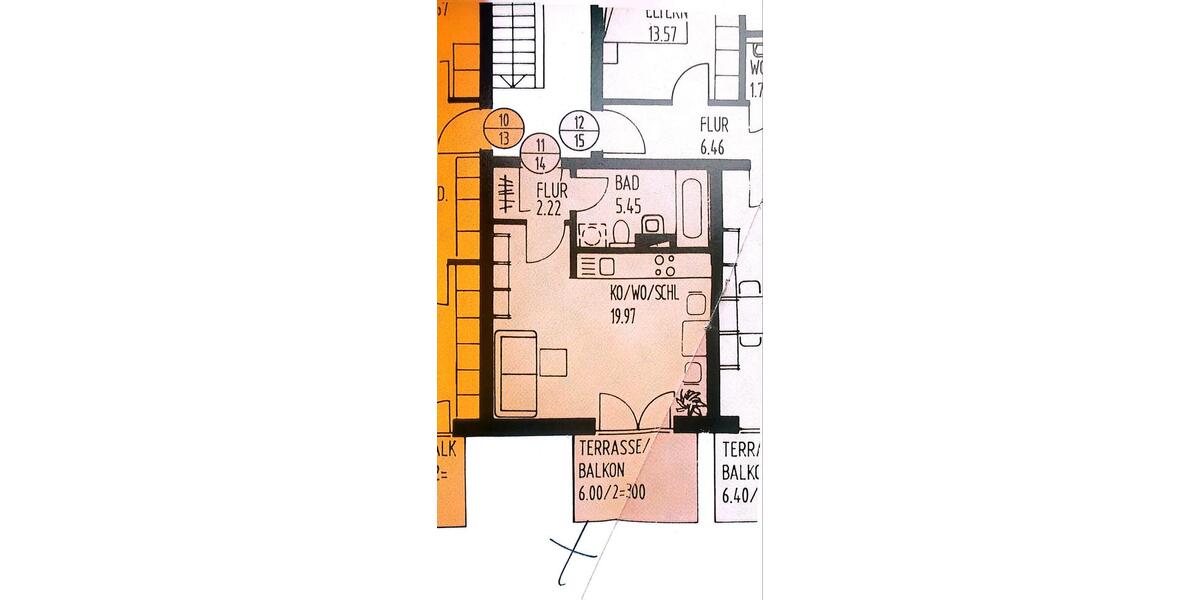 Erdgeschoßwohnung Obertraubling - 1 Zimmer, 30 m&sup2;, 110.000&euro; | Angebot:26034099