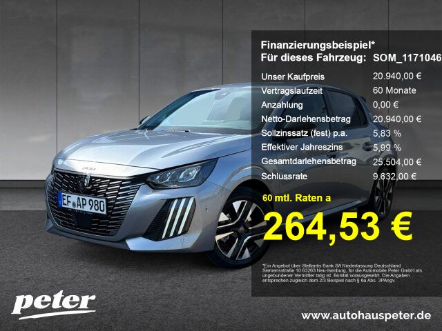 Peugeot 208 6.000 km 20.940 € Mühlhausen 99974