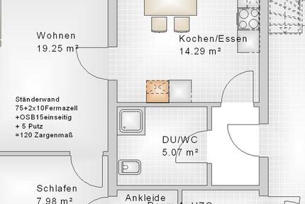 Wohnung Ottobeuren - 2 Zimmer, 54 m&sup2;, 560&euro; | Angebot:26261905