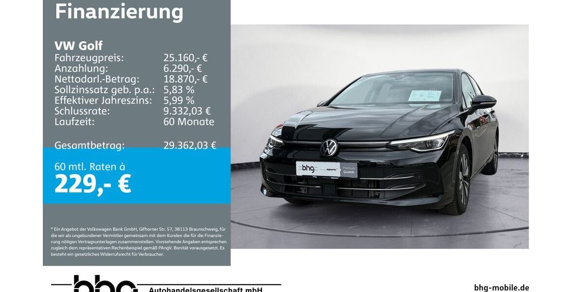 VW Golf 24.463 km 25.160 &euro; Metzingen 72555