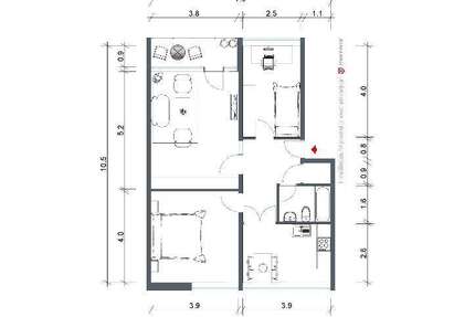 Wohnung zum Mieten in Kreuztal 309 € 63 m² 2 zimmer
