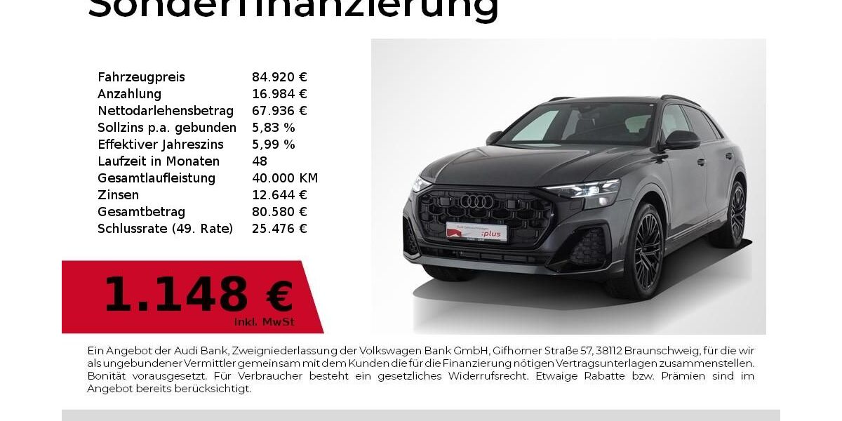 Audi Q8 12.750 km 84.920 € Nürnberg 90441