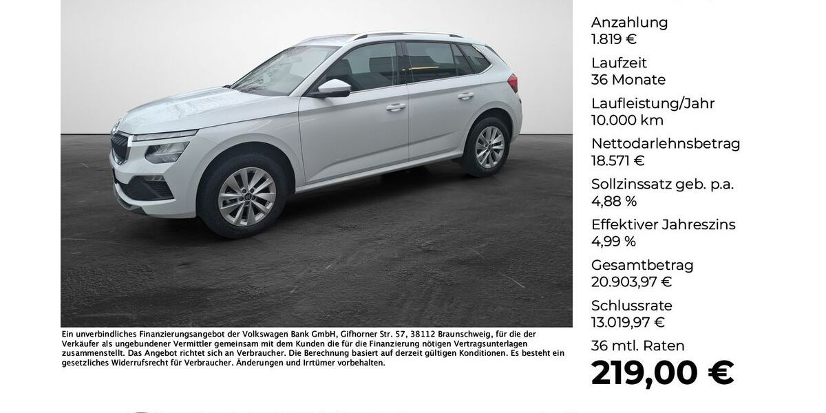 Skoda Kamiq 12.939 km 19.980 &euro; Osnabrück 49084