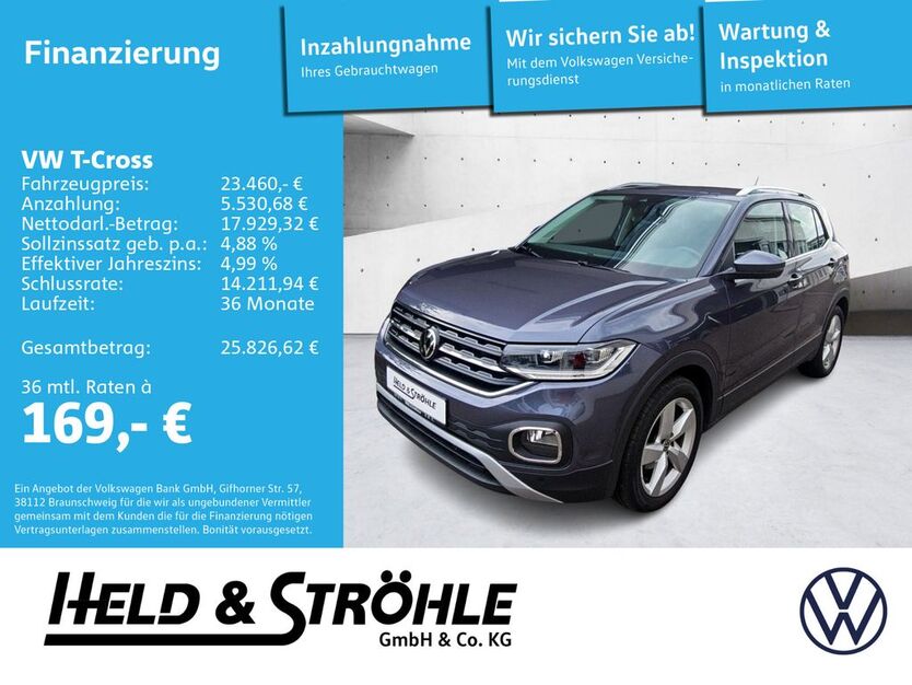 VW T-Cross 38.740 km 23.460 € Neu-Ulm 89231