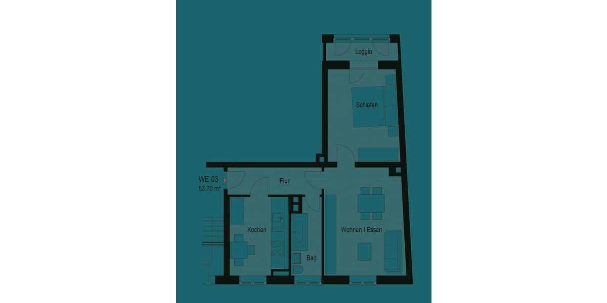 Gemütliche 2-Zimmer-Wohnung mit Loggia in Chemnitz-Hilbersdorf! - Erdgeschoßwohnung Chemnitz Hilbersdorf | Angebot:27122639