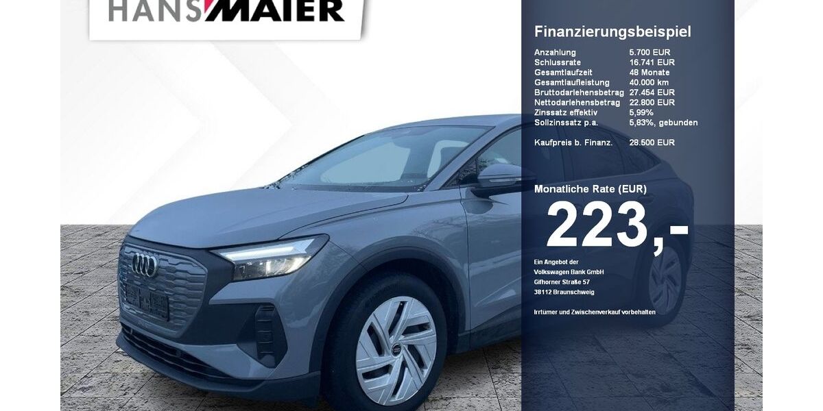 Audi Q4 e-tron 46.723 km 28.500 &euro; Erding 85435