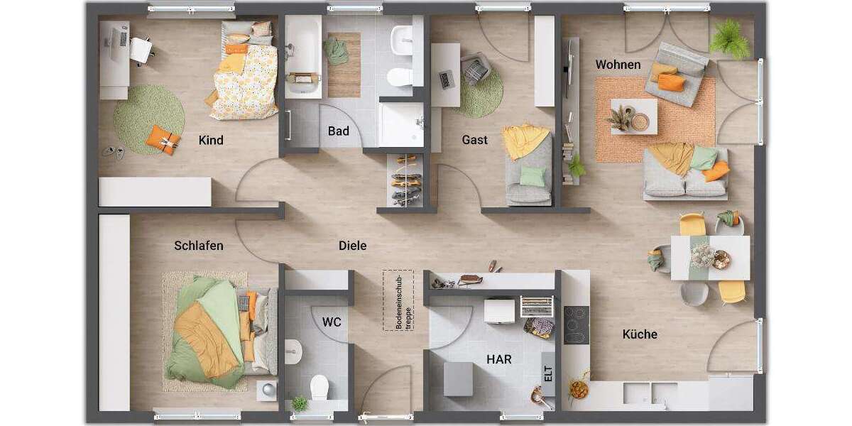 Bungalow Rosche Nateln - 4 Zimmer, 100 m&sup2;, 219.350&euro; | Angebot:25727869