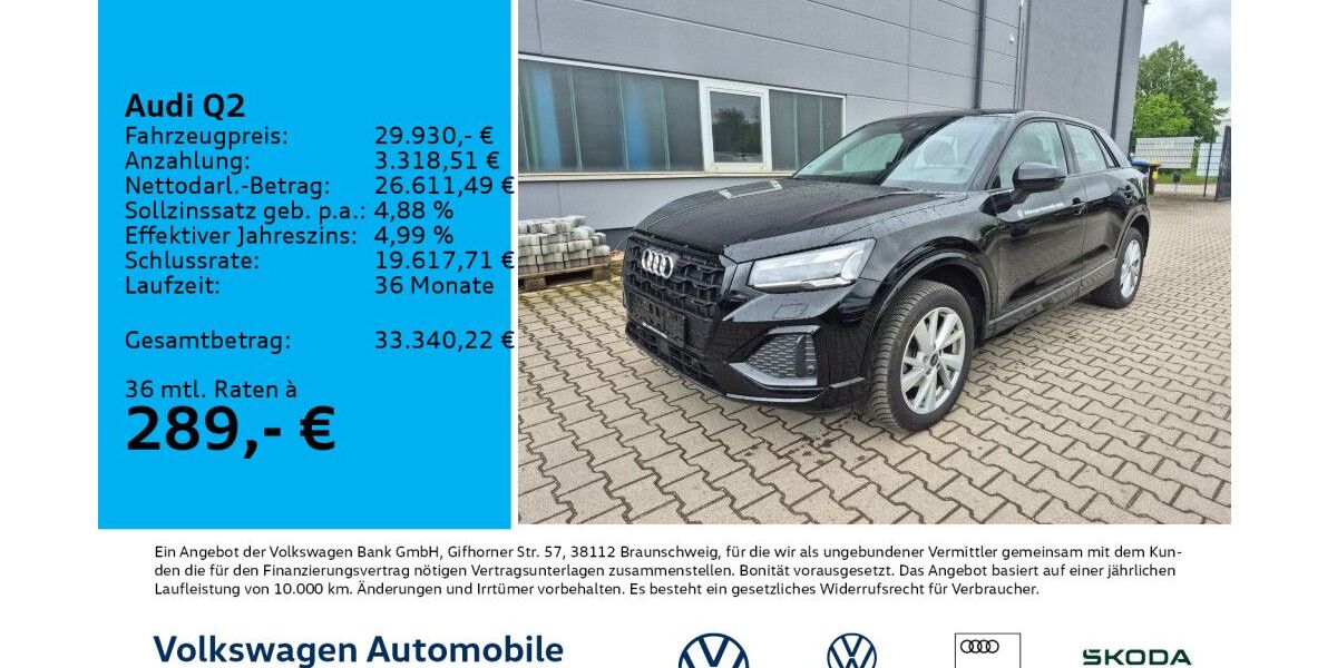 Audi Q2 15.269 km 29.930 &euro; Leipzig 04178
