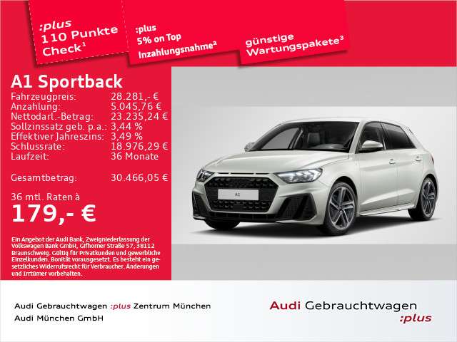 Audi A1 11.620 km 28.281 &euro; Eching 85386