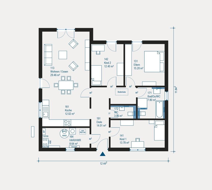 Alles auf einer Ebene: komfortabel Wohnen im Lifetime 4 in Bannewitz 4 zimmer