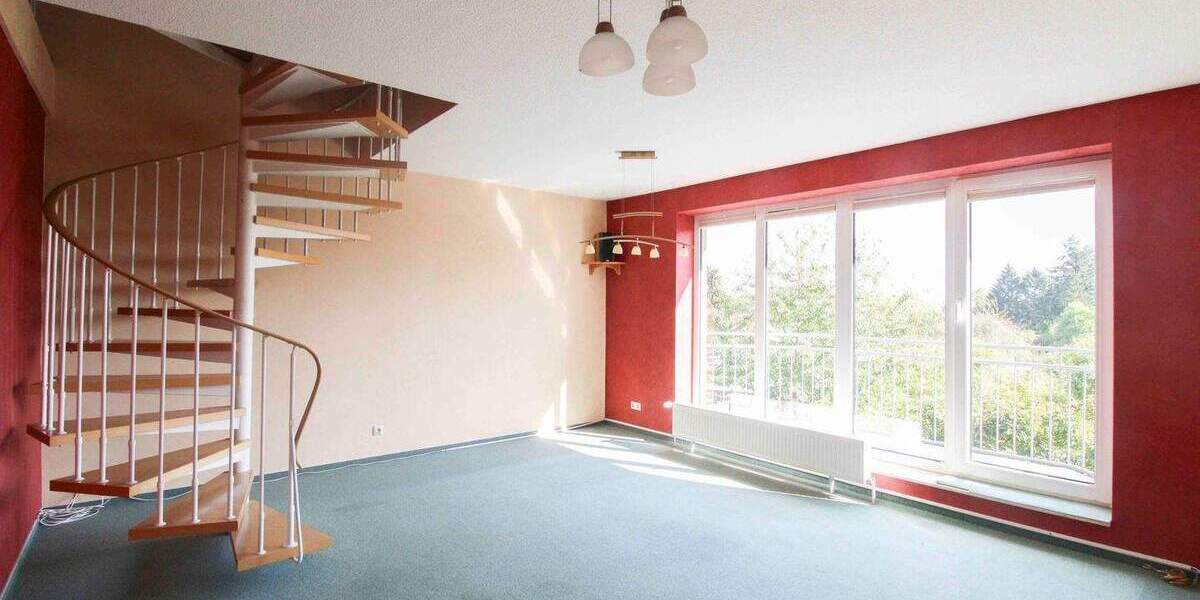 Wohnen mit Blick ins Grüne: 3-Zi.-Maisonette-Wohnung mit Balkon in gefragter Wohnlage 3 zimmer