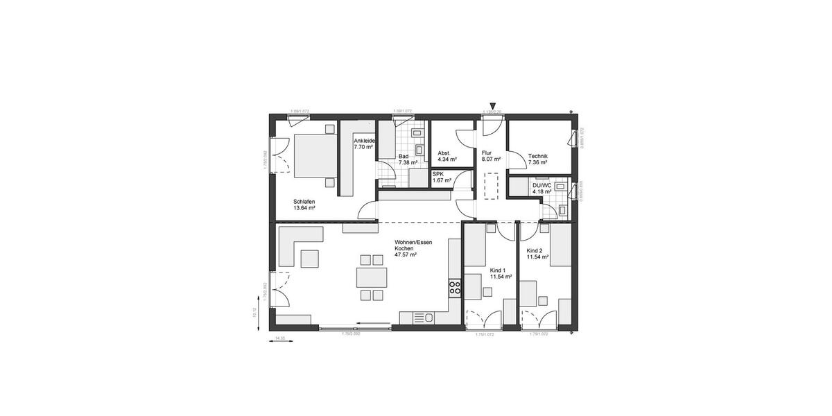 Bungalow Fulda Aschenberg - 4 Zimmer, 125 m&sup2;, 2.250&euro; | Angebot:26701798