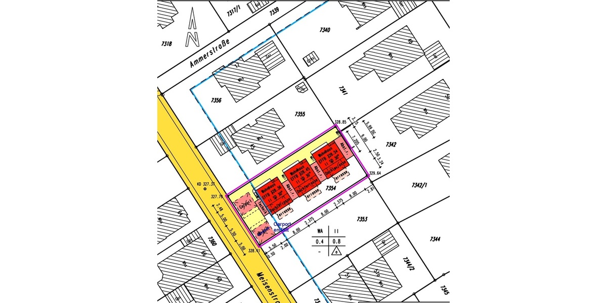 Grundstück mit genehmigter Planung für 3 Häuser - Grundstück Pforzheim Mäuerach | Angebot:24766623