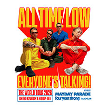 All Time Low - Everyone's Talking! Tour 12.02.2026 TonHalle - Eventfabrik