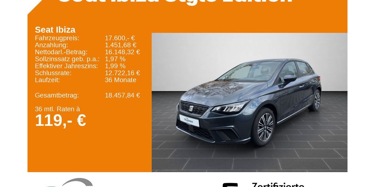 Seat Ibiza 48.971 km 17.600 &euro; Ladenburg 68526