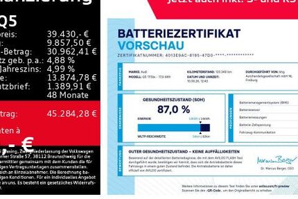 Audi Q5 120.349 km 37.730 &euro; Freiburg 79115