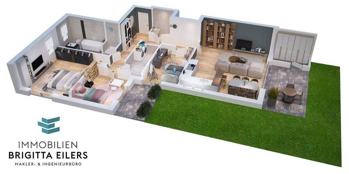 Etagenwohnung Achim Baden - 4 Zimmer, 135 m&sup2;, 639.000&euro; | Angebot:26128197