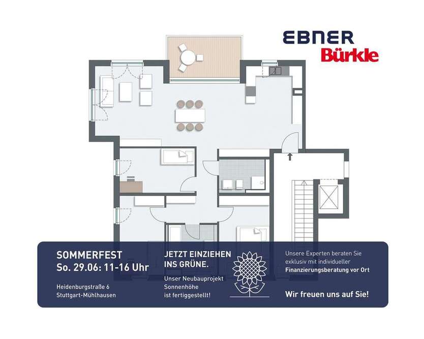 Wohnung zum Kaufen in Stuttgart 752.200 € 125.66 m²