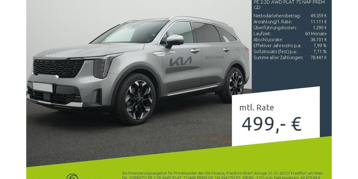 Kia Sorento 9.900 km 58.480 &euro; Borken 46325