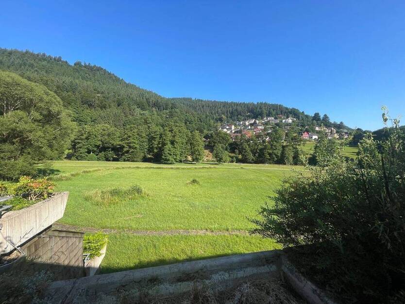 1,5 - Zi. Wohnung mit Schlafnische, Stellplatz u. Terrassen-Ausblick auf den Kurpark Bad Wildbad
