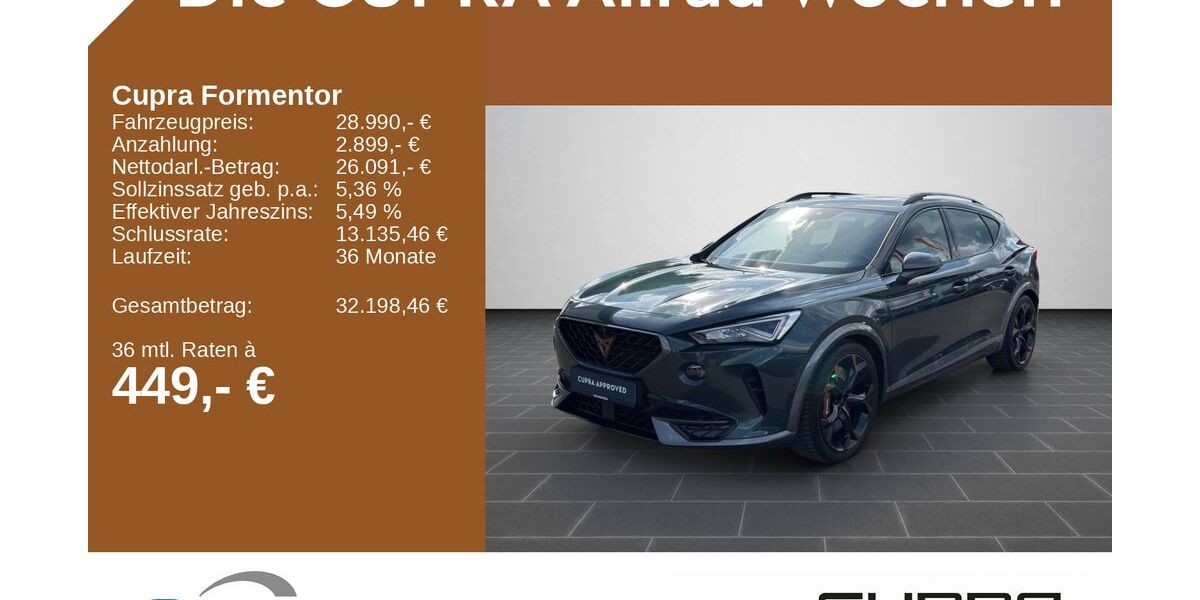 Cupra Formentor 74.747 km 28.990 &euro; Simmern 55469