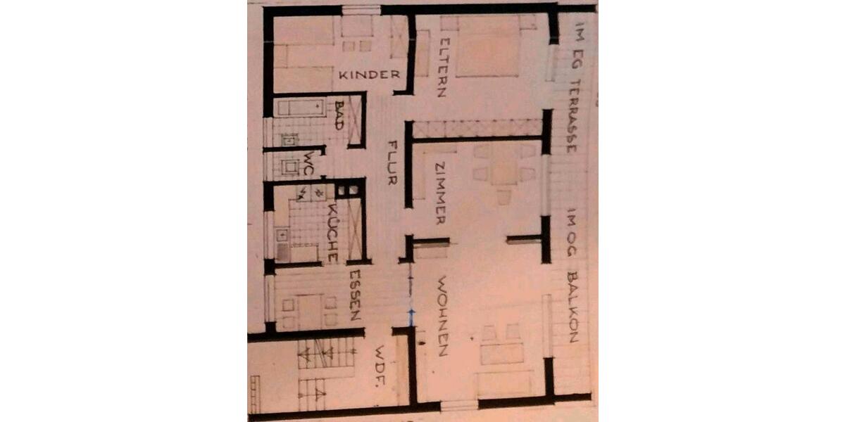 Erdgeschoßwohnung Ellwangen (Jagst) - 4 Zimmer, 96 m&sup2;, 1.000&euro; | Angebot:26700997