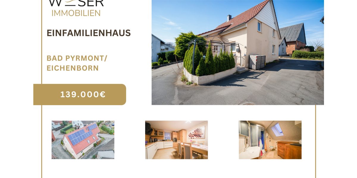 Einfamilienhaus Bad Pyrmont - 5 Zimmer, 120 m&sup2;, 139.000&euro; | Angebot:23836421