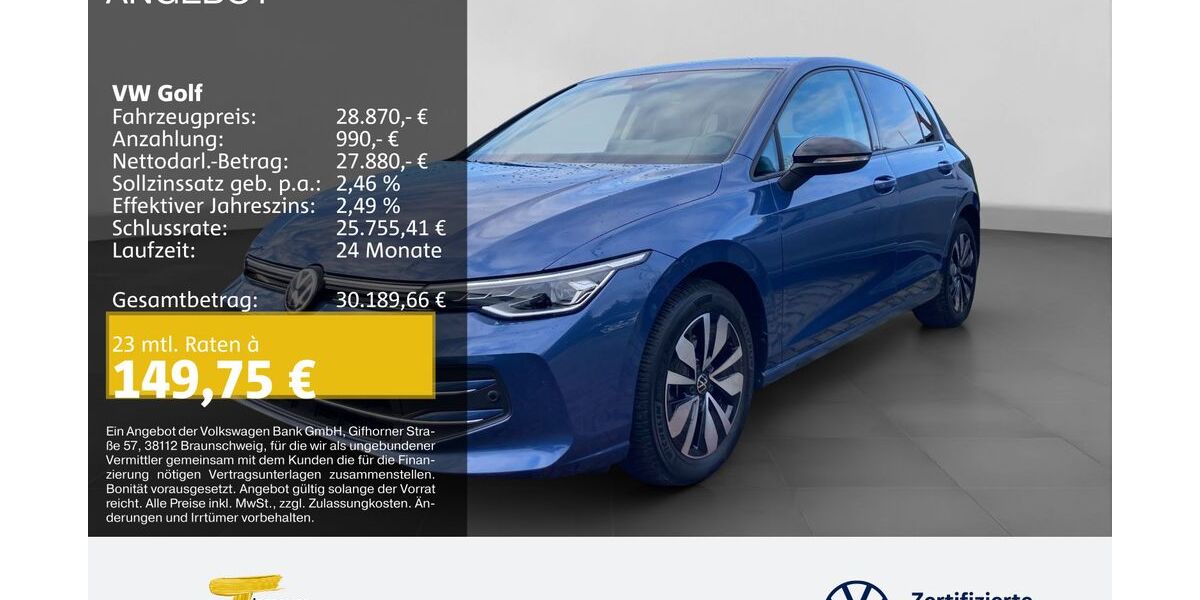 VW Golf 15.893 km 28.420 &euro; Bochum 44892