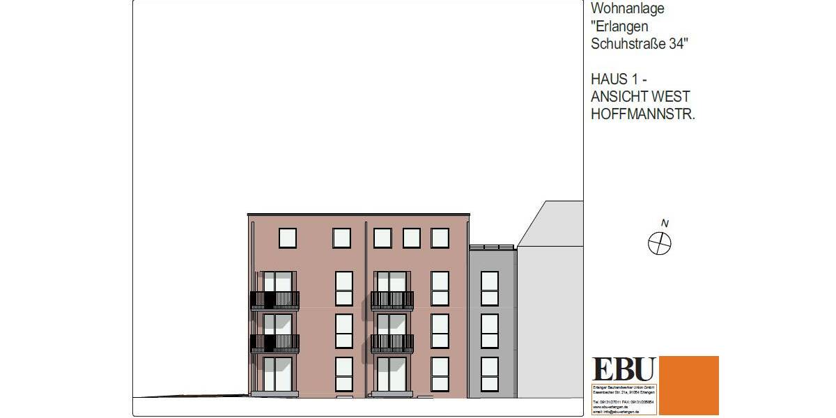 Etagenwohnung Erlangen Innenstadt - 3 Zimmer, 68 m&sup2;, 544.500&euro; | Angebot:26879330