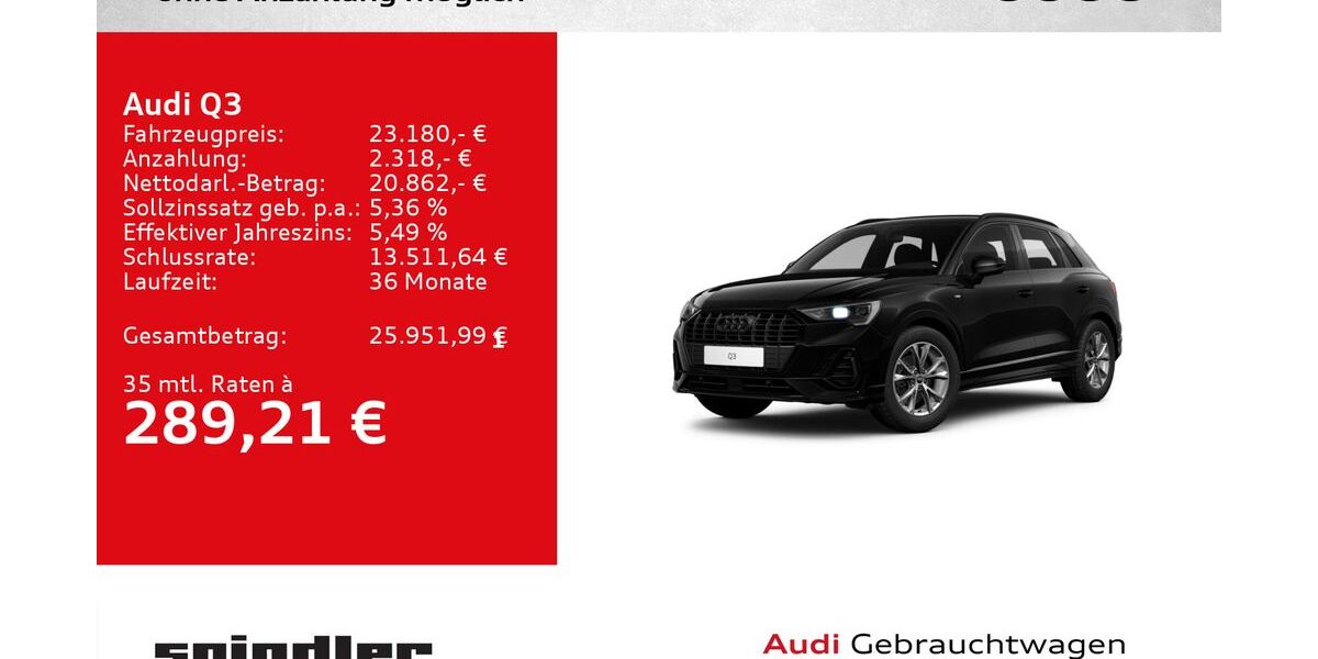 Audi Q3 133.000 km 23.180 &euro; Würzburg 97076