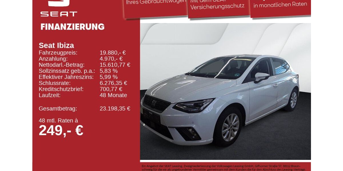Seat Ibiza 24.358 km 18.860 &euro; Neu-Ulm 89231
